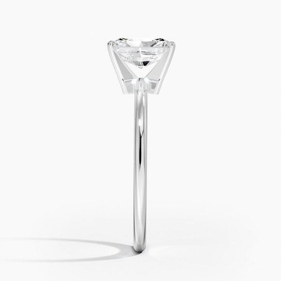 IGI 1.0 CT Radiant Cut Solitaire Lab Diamond Ring 14k Gold , F-VS1 - Picture 3 of 5